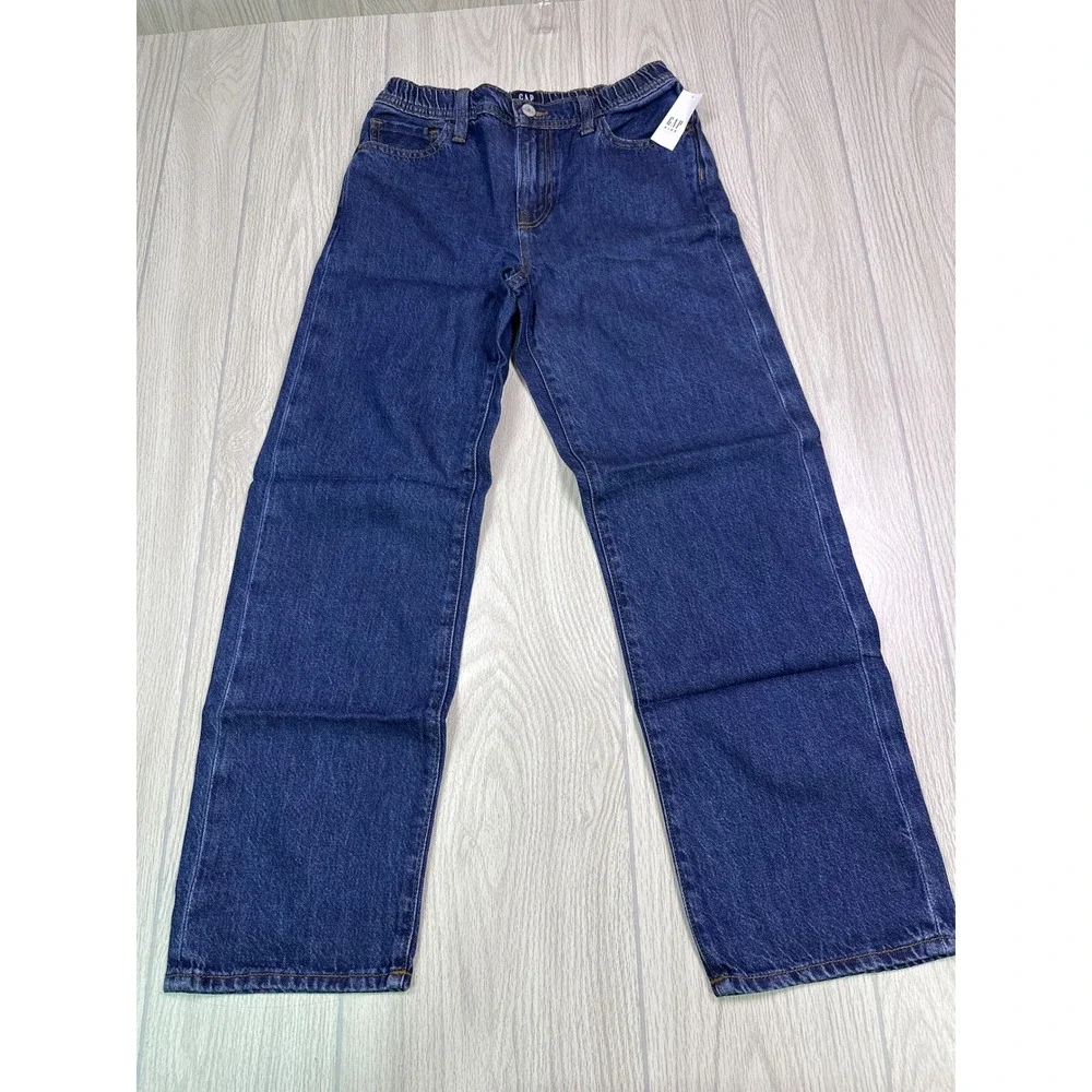 Gap Kids Relaxed Fit Dark Wash Denim Jeans Size 14 NWT 815584-00-1-0014
